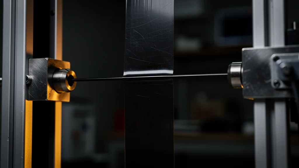 Tensile test of polyethylene film