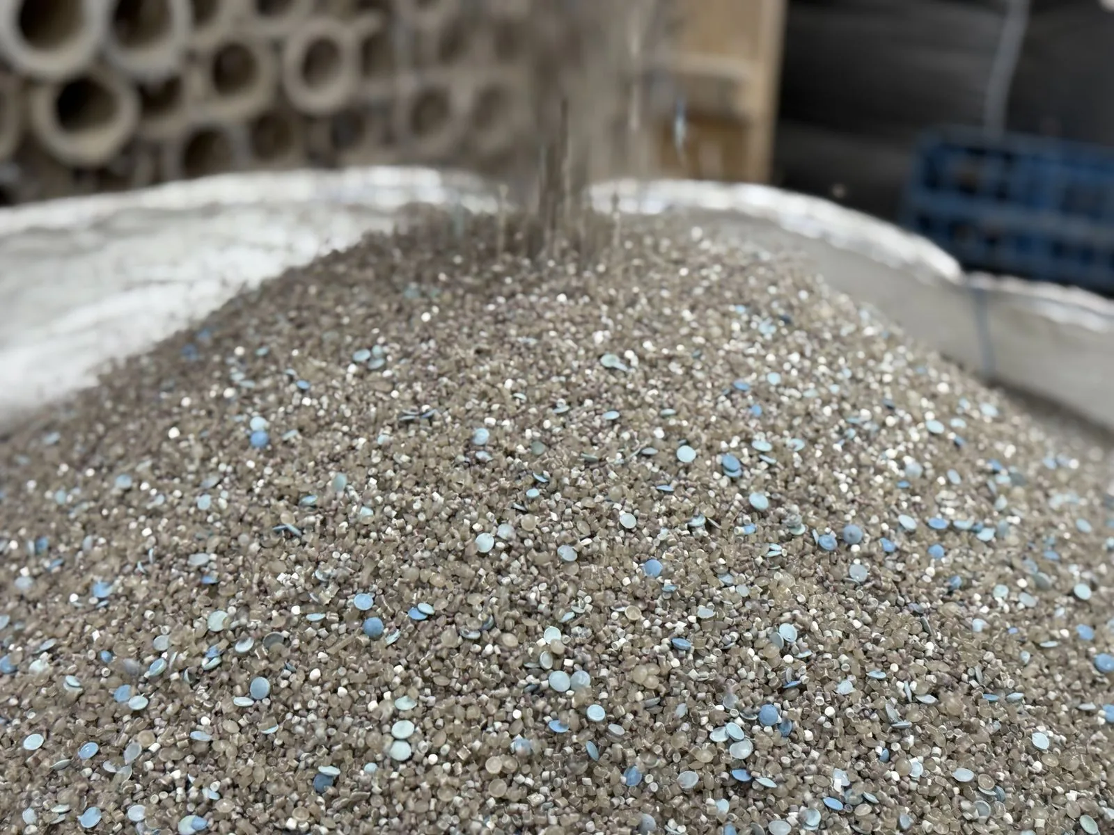 Polyethylene granules